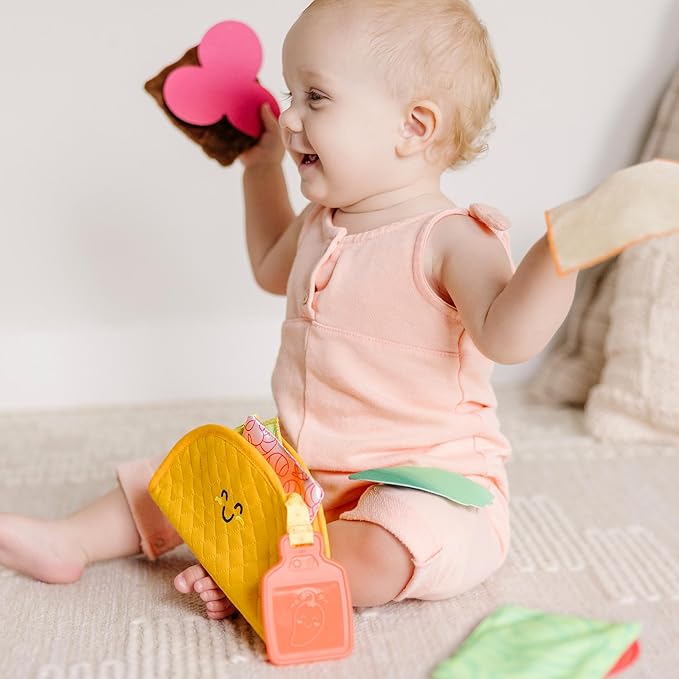 Melissa & Doug Multi-Sensory Soft Taco Fill & Spill Infant Toy - Sensory Toys For Babies, Baby Taco Toy, Baby Toys For Ages 6 Months And Older