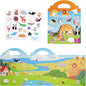 Newest Animals Sticker Book for Kids 2-4,Reusable Jelly Stciekr Activity Book for Kids,Birthday Party Gift Removable &Washable Christmas Gift