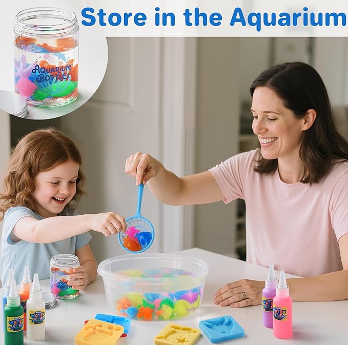 Magic Water Elf Toy Kit - Crafts kit for Kids - Arts and Crafts for Girls - Magic Gel Water Pets - Make Your Own Squishies Squishy Maker Toys - Kid Toys Birthday Gifts for Girls Boys Ages 3-12