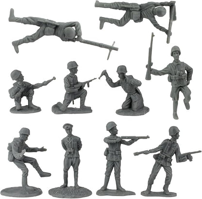 BMC WW2 D-Day Plastic Army Men - Invasion of Normandy 114pc Boxed Playset