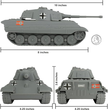 BMC WW2 D-Day Tank Battle - 36pc Plastic Army Men Playset