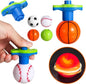 10Pack LED Light Up Spinner Tops Launcher with Gyroscope Motion Colorful Flashing Toys Novelty Bulk Goodie Bag Fillers Gifts Stuffers for Birthday Party Favors