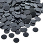 Coopay 300 Pieces Plastic Learning Counters Disks Bingo Chip Counting Discs Markers for Math Practice and Poker Chips Game Tokens,1 Inch (Black Style 1)