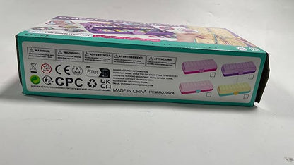 Friendship Bracelet Making Kit with Storage Box,DIY String Bracelet Arts and Craft for Girls Aged 8-12,Kids' Travel Activity Toy Set,Easter Birthday Gifts for Ages 6 7 8 9 10 11 12 Year Old Rose