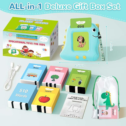 Talking Flash Card, Learning Toys for Ages 2-4, Autism Sensory Toys for Toddlers, Speak Montessori for 2+ Year Old, Kids Gift for Boys Girls Birthday Preschool Activity 510 Sight Words