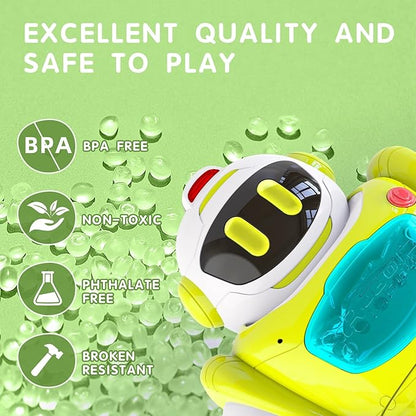 P&C Learning Toys Baby Walking Activity Remote Control Robot with Musical, Sounds, Light Interactive Early Toddlers Toy for 1 2 3 Birthday Gift