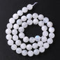 160PCS 4MM Natural Stone White Moonstone Gemstone Semi Precious Beads for Jewelry Making DIY Bracelet