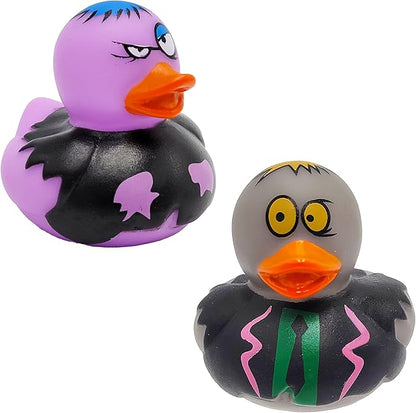 The Dreidel Company Halloween Zombie Rubber Duck Toy Duckies for Kids, Bath, Birthday Baby Showers Summer Beach and Pool Activity, 2" (6-Pack)