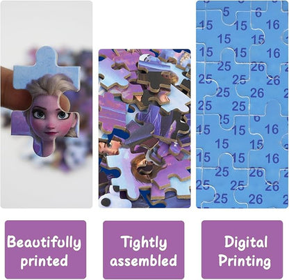 Princess Puzzles for Kids Ages 4-8 60 Pieces - Jigsaw Puzzle for Girls and Boys in Metal Box - Educational Toys for Ages 3-5 (Princess 0680)
