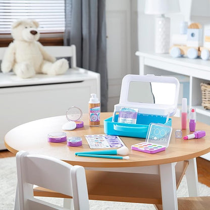 Melissa & Doug Love Your Look Pretend Makeup Kit Play Set – 16 Pieces for Mess-Free Pretend Play (Does NOT Contain Real Cosmetics)