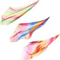 Geyoga 3 Pcs Square Play Silk Scarf 27 Inch Rainbow Sweet Silks Dance Juggling Scarf for Kids Pretend Creative Play, Dress up and Childhood Fun