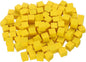 uxcell 300Pcs Wood Blocks for Crafts, 1cm Unfinished Wood Cube Solid Wooden Blank Square Block for DIY Craft Projects Personalized Gifts, Yellow