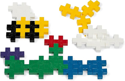 PLUS PLUS Big - 15 Piece Basic Mix - Construction Building Stem/Steam Toy, Interlocking Large Puzzle Blocks for Toddlers and Preschool