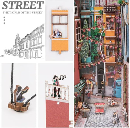 Scenery in Istanbul DIY Book Nook Kit for Adults, Booknook Miniature Dollhouse Kit, DIY Book Nooks Shelf Insert, Tiny House & Dollhouse Building Kit