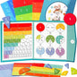 Magnetic Fraction Demonstration Book, Magnetic Fraction Book, Magnetic Fraction Tiles, Magnetic Fraction Disc Set, Math Manipulatives for Elementary School (1set)