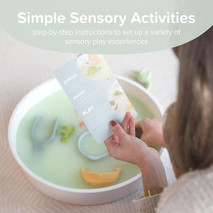 Inspire My PLAY - 30 x Baby and Toddler Sensory Play Activity Cards - Inspiration for Creative Play Activities - Sensory Cards for Babies Learning