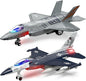 Geyiie Airplane Toy for Kids 3-8, Alloy Fighter Jet Toy Plane with Lights and Sounds, Durable Diecast Metal Airplane Model, Birthday for Boys and Girls