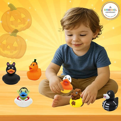 Halloween Rubber Duck Toy Duckies for Kids, Fun Bath Birthday Gifts Baby Showers Summer Beach and Pool Activity, 2" (200-Pack)