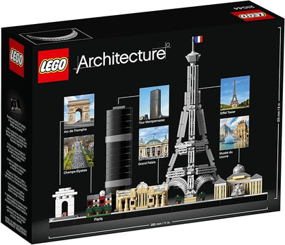LEGO Architecture Paris Model Building Set - Detailed Display Building Blocks for Kids, Boys and Girls, Ages 12+ - Gift for Travelers - 21044