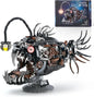 Mechanical Fish Building Sets for Adult,Deep-Sea Animal Building Display with Light,Collection Decor for Home or Office,Creative Blocks Gift for Boys Teens and Kids 8-14(1038PCS)