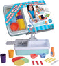 Small World Toys Play Sink with Running Water, Kids Play Kitchen Sink Toys for Kids Age 3+, Automatic Faucets with Realistic Dishes, Toddler Sink Pretend Play Set Gifts for Girls and Boys