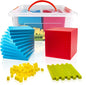Base Ten Blocks Set - 121PCs Base 10 Set Learning Math Manipulative Teach Kids Volume, Place Value and Number Concepts for Early Counting Math in School or Home