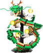 Dragon Building Set for Adult Boys Girls 14+, 1826 Pcs Chinese Loong with 7 Light Beads Collectible Display Model Home Office Decor, Animal Toy Building Block Set, Creative Birthday Gifts