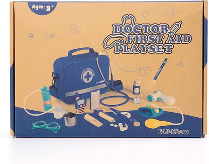 Doctor Kit for Kids, 35 Pcs Kids Doctor Kit for Toddlers 3-5 with Medical Storage Bag & Real Stethoscope, Pretend Play Doctor Set for Fun Role Playing Game (888)