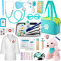 Sundaymot Doctor Kit for Kids, 37PC Pretend Play Doctor Toys, Doctor Kit for Toddlers 3-5, with Dog Toy, Medical Bag, Stethoscope and Other Accessories, for Boys and Girls Fun Role Playing Game