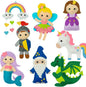 FYXGZZH Kids Beginner Sewing Kit – DIY Stuffed Craft Set with Pre-Cut Felt, Plastic Needle & Embroidery Thread, Educational Arts & Crafts for Boys & Girls Ages 6-12, Castle
