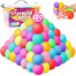 120 Pack Stress Balls, Slow Rising Stress Balls for Kids Adults, Stretchy Fidget Ball for Stress Relief, Hand Therapy Sensory Squishy Ball, Classroom Prize Box Party Favors