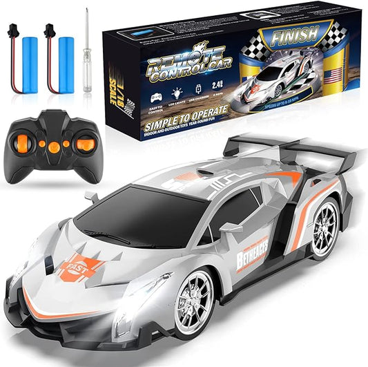 Growsland Remote Control Car RC Cars Xmas Gifts Toys for Kids 1/18 Electric Sport Racing Hobby Rc Crawler Toy Car Model Vehicle for Boys Girls Included Rechargable Batteries