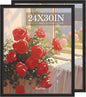 24x30 Poster Frame 2 Pack, Black Solid Wood, Wall Gallery Picture Frame
