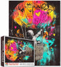 Tucocoo 1000 Pieces Jigsaw Puzzles for Adults Banksy Colorful Graffiti Puzzle Hot Air Balloon Street Art Puzzles for Challenging Family Activity Educational Game DIY Crafts Puzzle Wall Decor Gifts