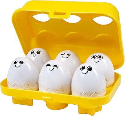 Kidoozie Peek N Peep Eggs - Mentally Stimulating Sorting & Stacking Toy for Ages 1 and Up - A Fun Way to Build Hand-Eye Coordinaton!