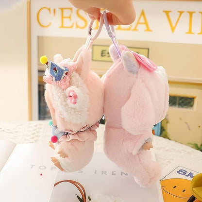 17cm Doll Clothes Set, Overalls Set for 6.7inch Doll Suit, Faking Animal Style Outfit Jumpsuit, Cute Fashion Dress Up Clothes Accessories for 1st/2nd/3rd Gen Dolls (Rabbit)