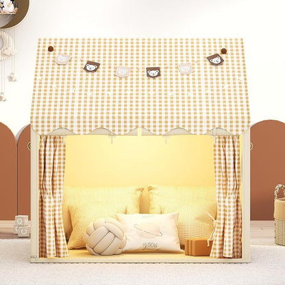 Kids Play Tent Children's Play Tent Indoor Boy Girl Princess Toy Small House Outdoor Toddler Playhouse Castle Secret Base Birthday Celebration Garden Celebration