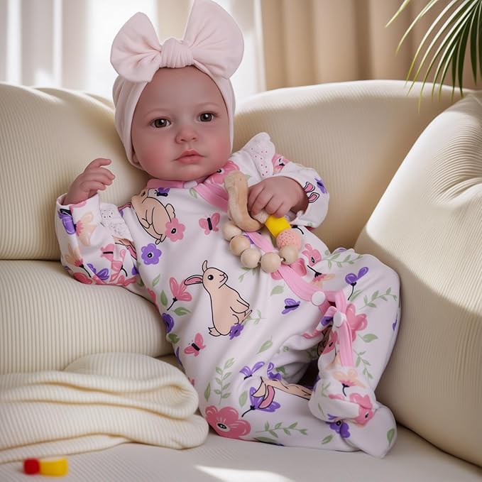 BABESIDE Reborn Baby Dolls - 20-inch Cute Soft Vinyl Realistic Baby Doll Real Life Baby Dolls with Complete Accessories Perfect for Cuddling, Playtime, and Gift Giving