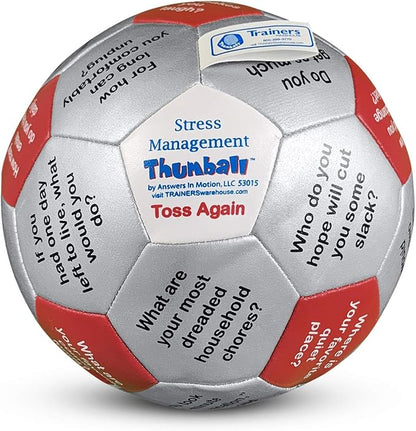 Trainers Warehouse 6" Thumball Collection, 32 Prompts for Conversation, Team Building, Relationship and Training