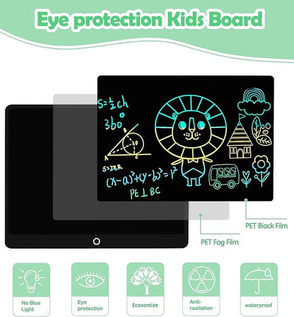 LCD Writing Tablet Doodle Board, 16inch Colorful Drawing Tablet Writing Pad, Kids Travel Essentials, Toddler Toys for 3 4 5 6 7 8 Year Old Girls Boys- Christmas and Birthday Gifts