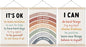 Koesus Inspirational Classroom Rainbow Wall Art Poster Hanger Frame 12x16 Inch Set of 3, Positive Affirmations for Kids, Motivational Canvas Prints Framed Wall Decor for Classroom Kids Room Playroom