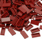 PATIKIL 370 Pcs Flat Blocks Bulk, 1x2 Square Persimmon Red Classic Tiles Smooth Surface Mini Building Blocks Accessories Compatible Bricks Kits for Building Floor Walls Mosaic Pixel Arts