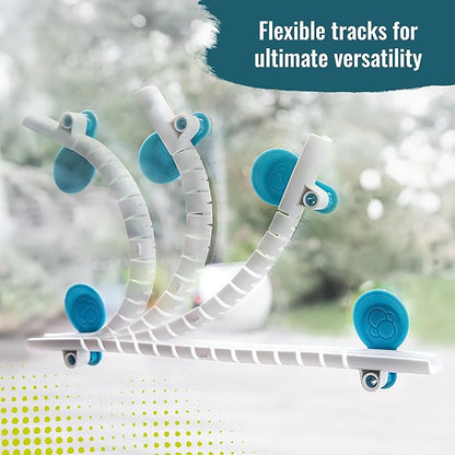 Gecko Run Marble Run Starter Set by Thames & Kosmos, Toy of The Year Winner - 63 Piece Vertical Marble Run, Flexible Tracks | Fast, No-Mess Setup, Residue-Free Nano-Adhesive Pads, Creative Play