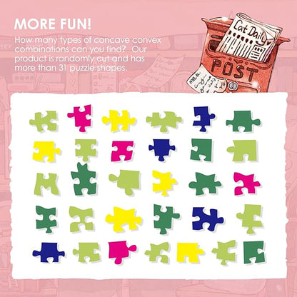 MOMIBOOK Puzzles for Adults 1000 Pieces Jigsaw Puzzles of Flowers in Pages, Painting Image Bookstore Bookshop Difficult Challenging Hard Impossible Puzzle Unique Funny Party Christmas Birthday Gifts