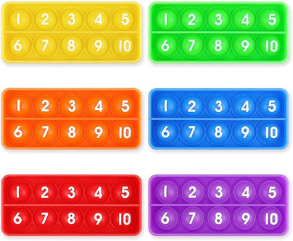 Aizweb Ten-Frame Counting Toys,Math Manipulative for Elementary,Number Math Games, Montessori Educational Toy for Preschool Kindergarten Classroom Learning Activities Kids 3 4 5 Year Old