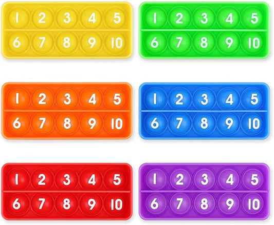 Aizweb Ten-Frame Counting Toys,Math Manipulative for Elementary,Number Math Games, Montessori Educational Toy for Preschool Kindergarten Classroom Learning Activities Kids 3 4 5 Year Old