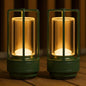 Klarako Crystal Lantern Lamp – Modern Cordless Rechargeable Bedside & Outdoor Light, Portable Wireless – Dimmable Touch Control – Luxury Living Room & Hotel-Style Lighting (Olive Green, 2-Pack)