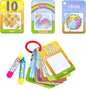 Coolplay Water Coloring Cards Learning Number Shape Color Toddler Girl Toy Water Paint Cards Airplane Activities for Kids Toy