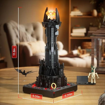 VONADO Dark Tower Building Set, Compatible with Magic Castle Block Set, Castle Architecture Bricks with LED Lights, Collection Gift for Adult and Film Fans, Great Toy for Kids 8-14 (779 PCS)