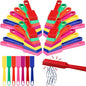 28 Pcs Magnetic Bingo Wand for Kids Educational Learning 8 Inch Rainbow Magnet Wand with Magnet Bar Magnet Sticks Science Experiment Tools for Preschool Learning Toys Classroom Bingo Games, 7 Colors